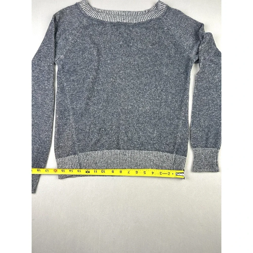 The Gap Women's M Navy Blue Heather Nylon & Wool‎ Crewneck Pullover Sweater